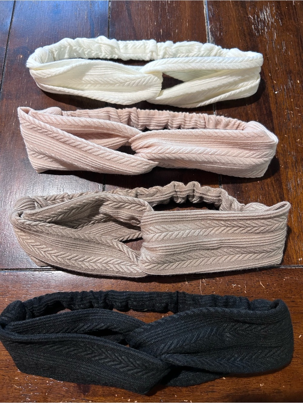 Women’s Knit Twist Headband - White, Blush, Taupe, Black